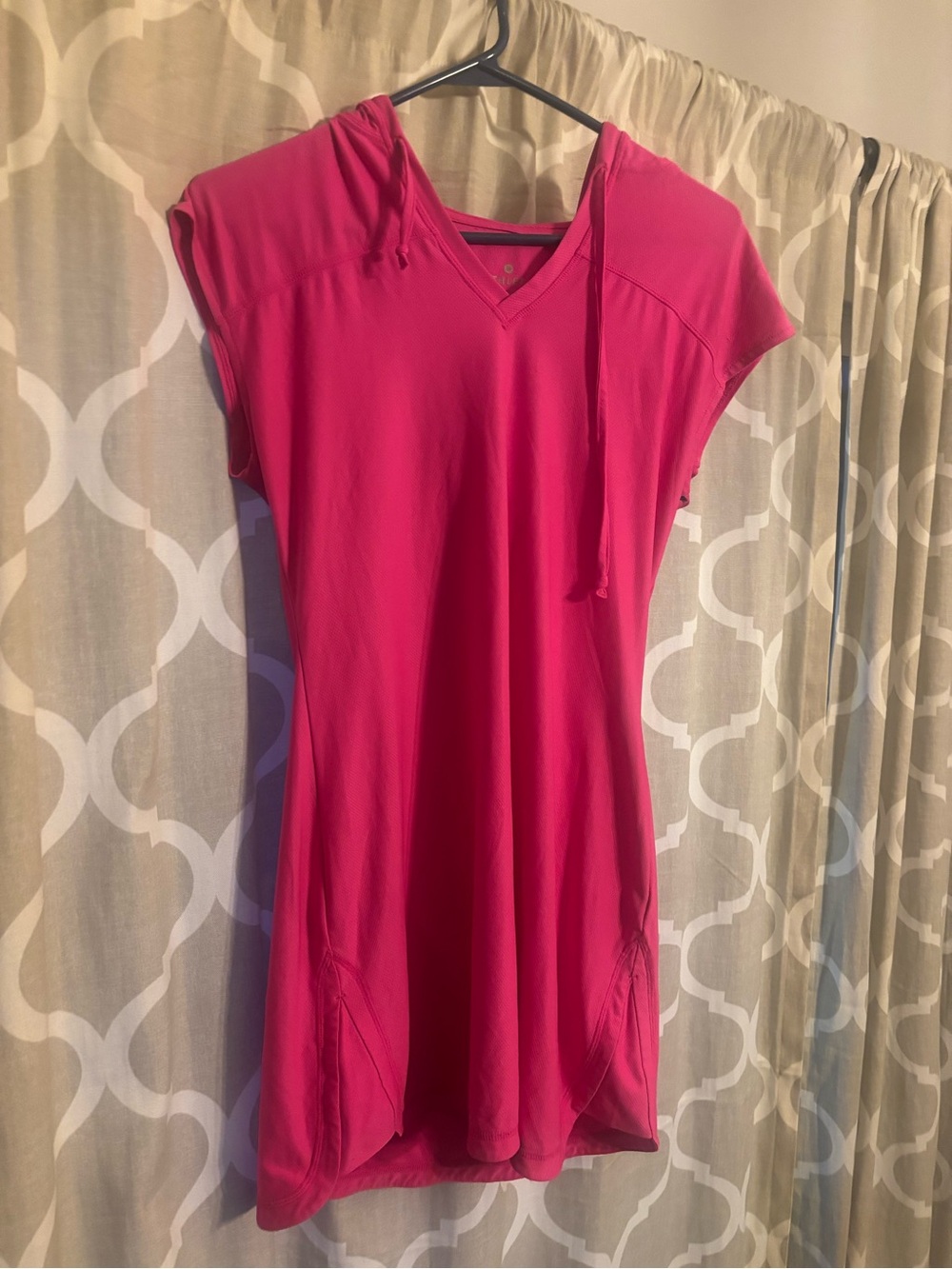 Athleta Hot Pink Hooded Active Dress